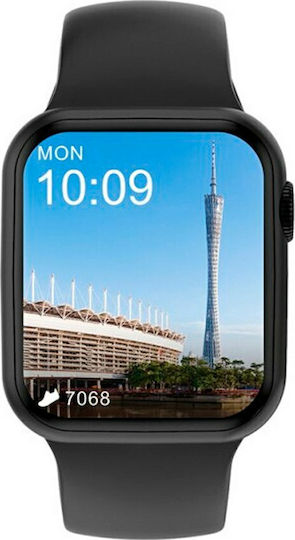 NO.1 DT100 Pro Max Smartwatch with Heart Rate Monitor (Black)