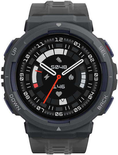 Amazfit Active Edge 46mm Waterproof Smartwatch with Heart Rate Monitor (Midnight Pulse) vue 2