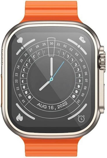 Borofone BD3 Ultra Smartwatch with Heart Rate Monitor (Gold)