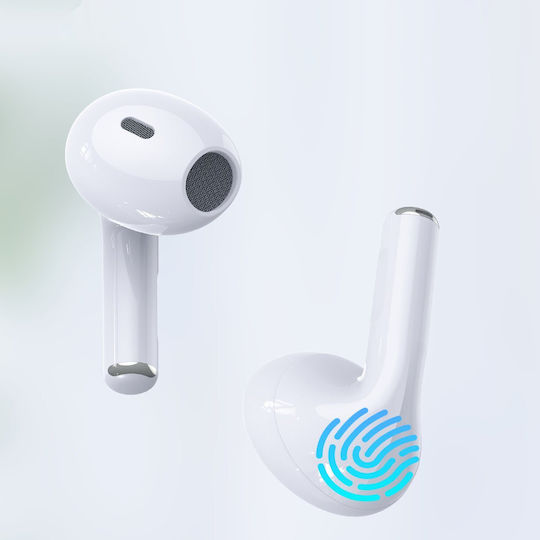 Choetech BH-T08 Earbud Bluetooth Handsfree Earphones with Charging Case White view 4