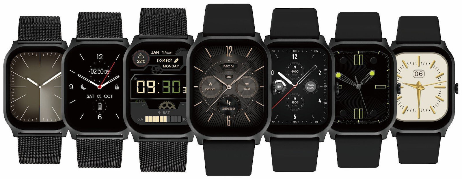 Kodak SW-7225 Smartwatch with Heart Rate Monitor Black view 4
