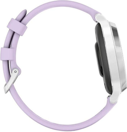 Garmin Lily 2 Aluminium Waterproof Smartwatch with Heart Rate Monitor (Silver/Jasmine Purple) view 3