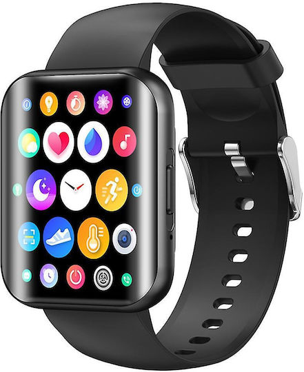 NK21 Smartwatch with Heart Rate Monitor (Black)