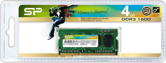 Silicon Power DDR3 with Module 1x4GB and Speed 1600 for Laptop SP004GBSTU160N02 view 3
