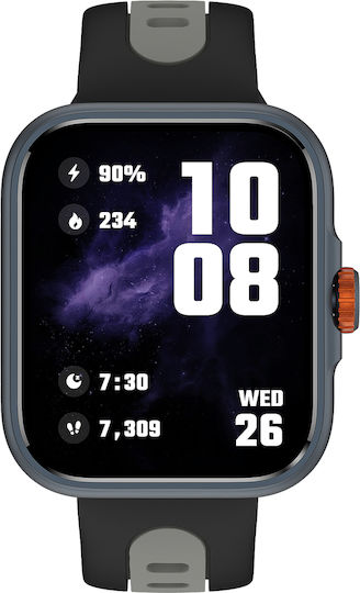 iSEN S216 Smartwatch with Heart Rate Monitor (Black) view 4