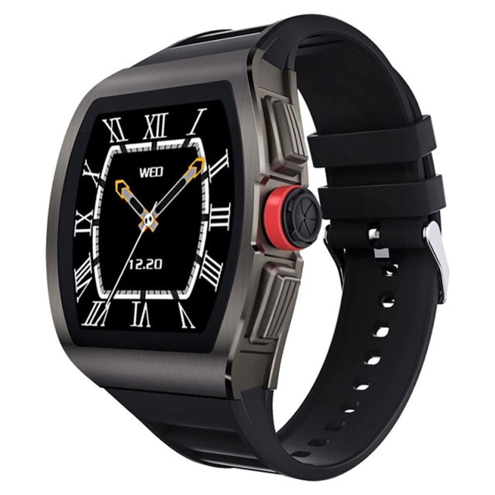 M1 Aluminium 36mm Smartwatch with Heart Rate Monitor (Black) view 1