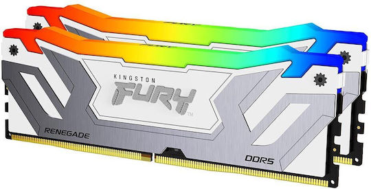 Kingston Fury Renegade RGB DDR5 48GB RAM with 2x24GB Modules and Speed 8400 for Desktop KF584CU40RWAK2-48 view 2
