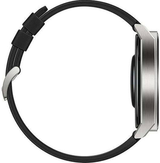 Huawei Watch GT 3 Pro Titanium 46mm Waterproof with Heart Rate Monitor (Black) view 4