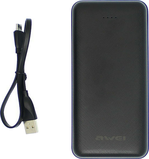 Awei P47K Power Bank 20000mAh with 2 USB-A Ports Black vue 6