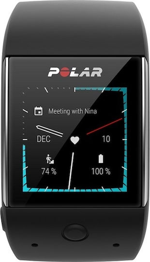 Polar M600 Waterproof Smartwatch with Heart Rate Monitor (Black) view 5