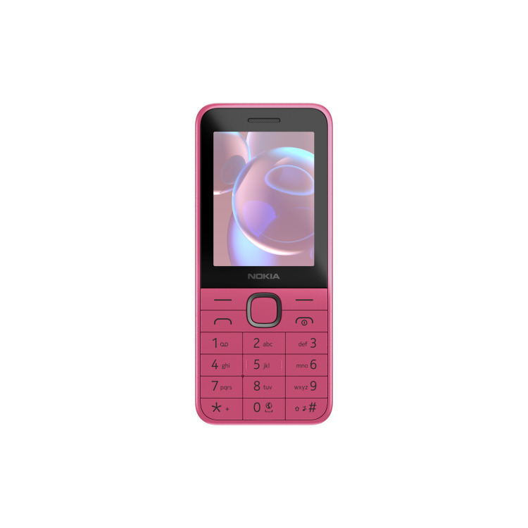 Nokia 225 4G (2025) Dual SIM Mobile Phone with Buttons English Menu Pink