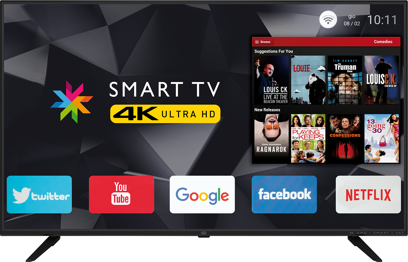 Trevi Smart Television 50" 4K UHD LED UHD-5003 (2018) view 1