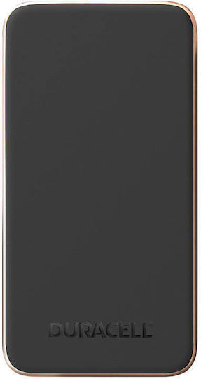 Duracell Charge 10 Power Bank 10000mAh 18W with USB-A Port and USB-C Port Power Delivery Black
