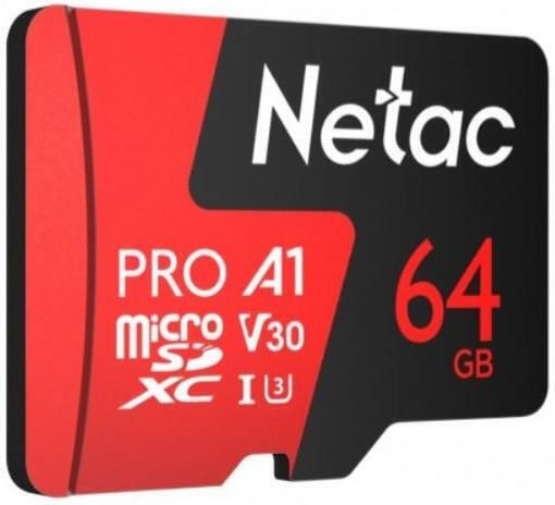 Netac P500 Extreme Pro Memory Card Microsdxc 64gb V30 A1 C10 Up To 100mb/s