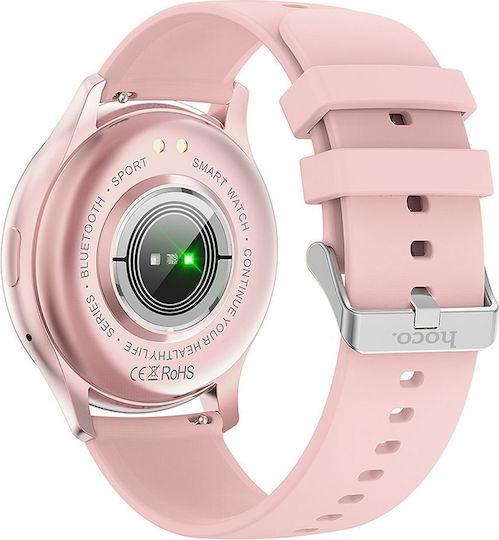Hoco Y15 Aluminium Smartwatch with Heart Rate Monitor (Rose Gold) view 2