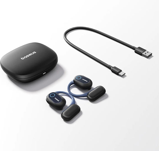 Baseus Bowie MF1 Bone Conduction Bluetooth Handsfree Earphones with Sweat Resistance and Charging Case Black view 6