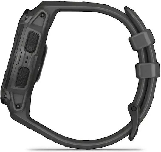 Garmin Instinct E 45mm Waterproof Smartwatch with Heart Rate Monitor (Black with Charcoal Band) view 6