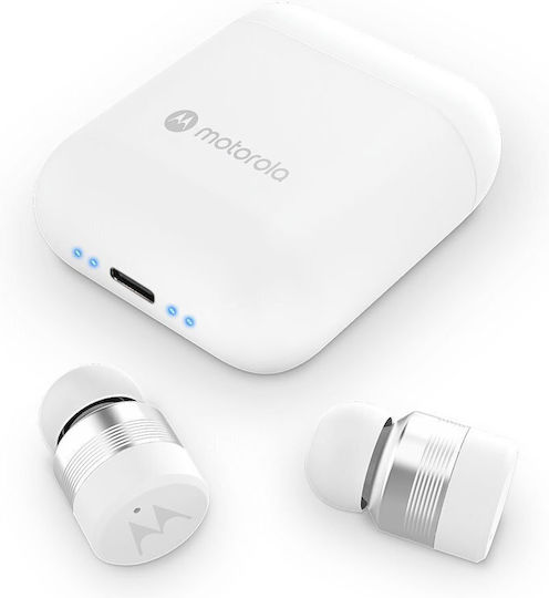 Motorola Moto Buds 120 Bluetooth Handsfree Earphones with Sweat Resistance and Charging Case White vista 3