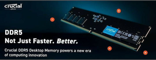 Crucial DDR5 with Module 1x16GB and Speed 4800 for Desktop CT16G48C40U5 Ansicht 6