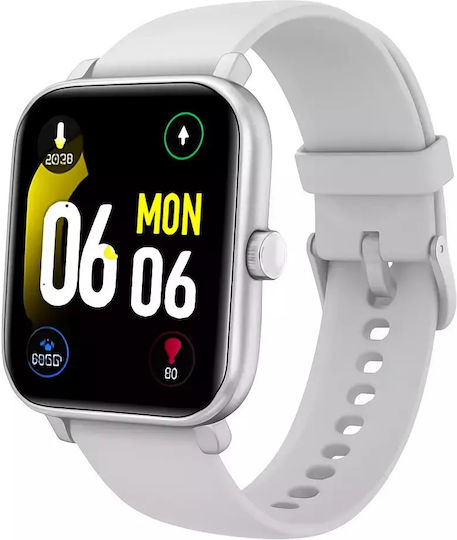 Colmi P81 Smartwatch with Heart Rate Monitor (Silver)