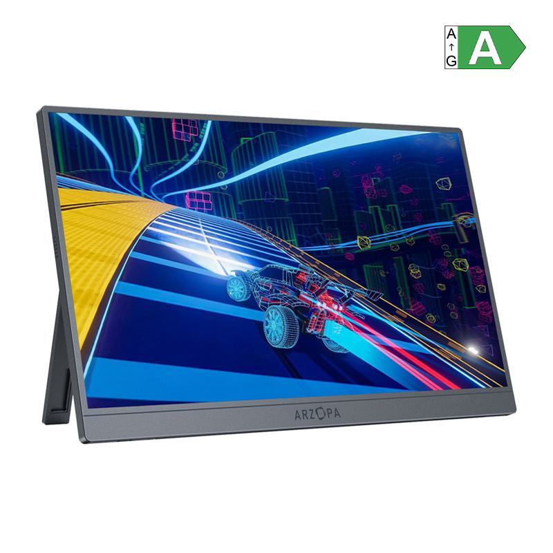 Arzopa Z1FC IPS HDR Portable Monitor 16.1" FHD 1920x1080 144Hz Silver vue 3