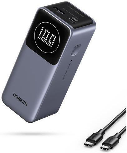 Ugreen PB724 Power Bank 12000mAh 100W with USB-A Port and USB-C Port Power Delivery / Quick Charge 3.0 Gray view 2