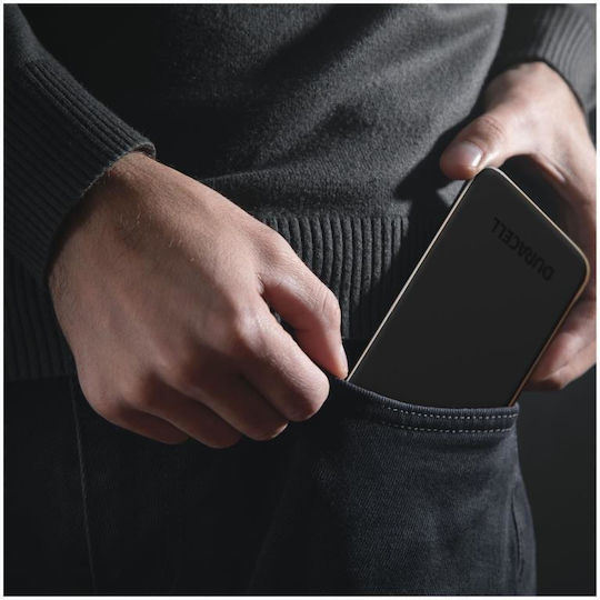Duracell Charge Plus Power Bank 10000mAh 15W with USB-A Port and USB-C Port Black view 3