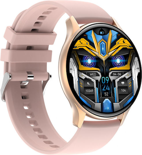 Anell CA89 Smartwatch with Heart Rate Monitor (Pink) view 3