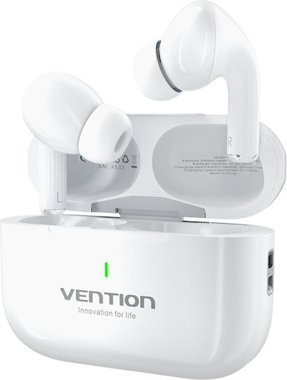 Vention In-ear Bluetooth Handsfree Earphones with Sweat Resistance and Charging Case White view 4