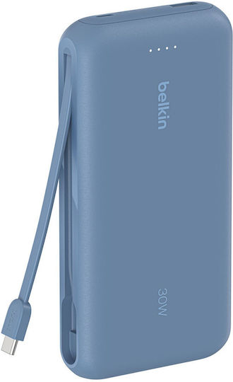 Belkin BoostCharge Power Bank 20000mAh 30W with USB-A Port and USB-C Port Power Delivery Blue view 2