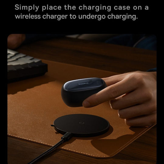 Baseus MA20 Pro In-ear Bluetooth Handsfree Earphones with Sweat Resistance and Charging Case Black view 7