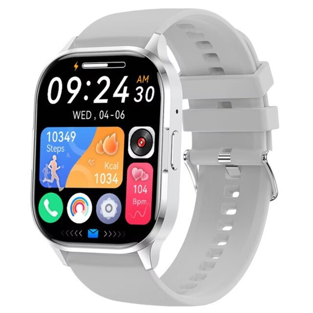 Alista Home H15 Edition 38mm Smartwatch with Heart Rate Monitor (Silver) view 3