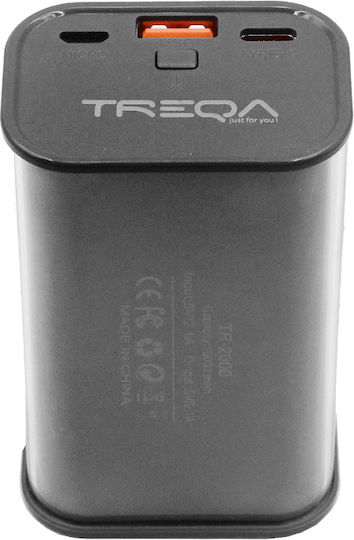 TR-2000 Power Bank 10000mAh with USB-A Port and USB-C Port Black vue 2