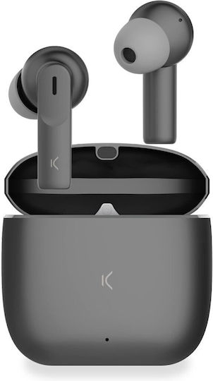 Ksix Meteor In-ear Bluetooth Handsfree Earphones with Charging Case Black view 1