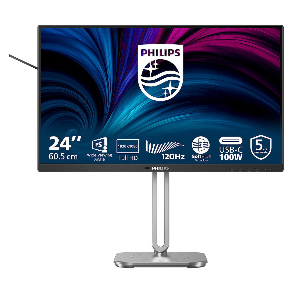 Philips 24B2U4301/00 IPS Monitor 23.8" FHD 1920x1080 with 4ms Response Time GTG