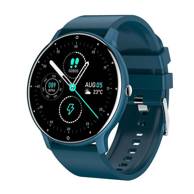 ZL02D Aluminium 45mm Smartwatch with Heart Rate Monitor (Blue) view 6