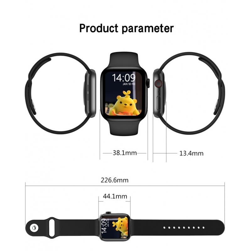 Pyramid International HW22PRO Smartwatch with Heart Rate Monitor (Black) view 5