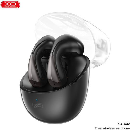 XO X32 Space Bus Earbud Bluetooth Handsfree Earphones with Charging Case Black view 2