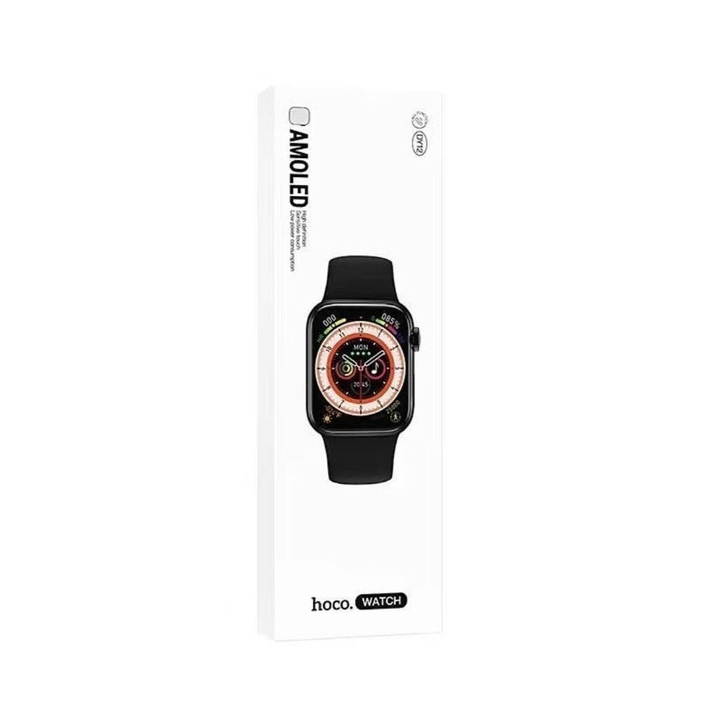 Hoco DY12 Smartwatch with Heart Rate Monitor Black view 4