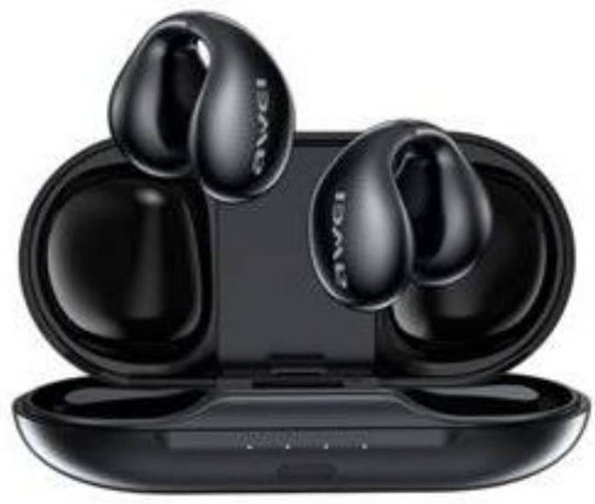 Awei TZ2 Open Ear Bluetooth Handsfree Earphones with Charging Case Black view 3