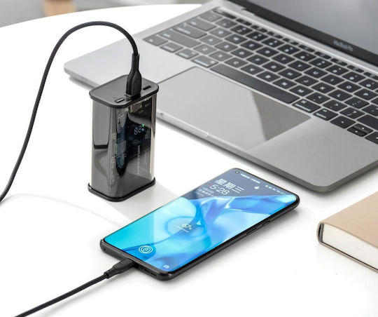 XO PB305 Power Bank 10000mAh with USB-A Port and USB-C Port Power Delivery / Quick Charge 2.0 / Quick Charge 3.0 Transparent Ansicht 3