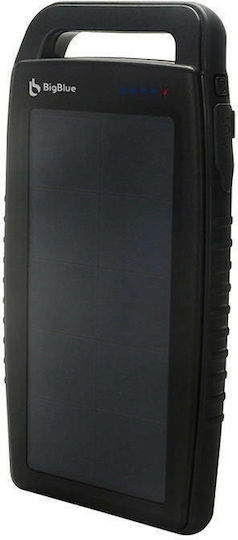 Bigblue SL-CP001B Solar Power Bank 10000mAh with 2 USB-A Ports Black