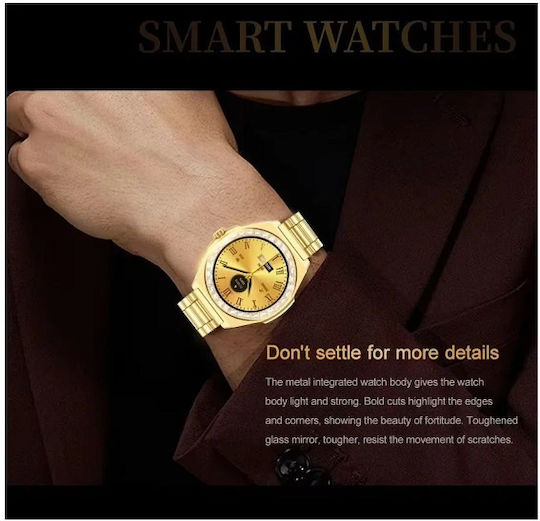 LG72 Pro Max Smartwatch (Gold) view 3
