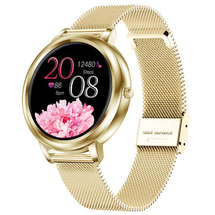 Pacific 28-2 50mm Smartwatch with Heart Rate Monitor (Gold)