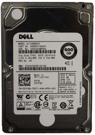 Dell 600GB HDD Hard Drive 2.5" SAS 3.0 10000rpm for Server 5TFDD