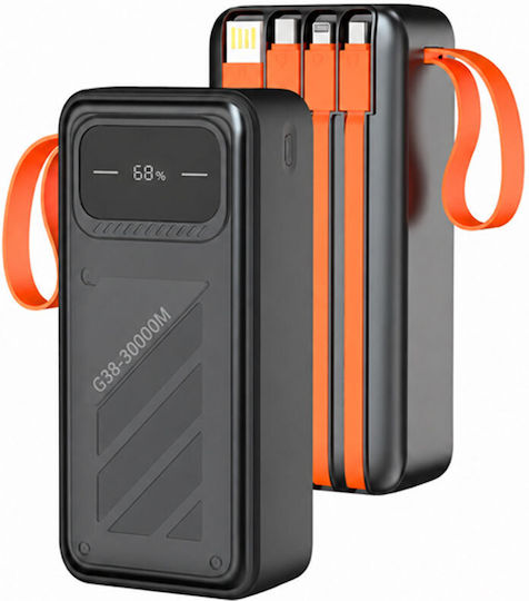 Pavareal G38 Power Bank 30000mAh 22.5W Power Delivery Black