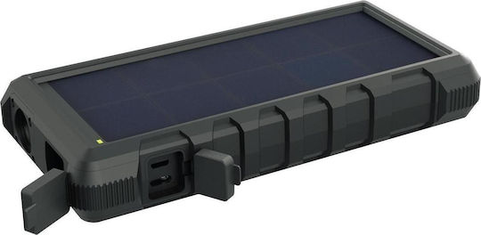 Sandberg Outdoor Solar Power Bank 24000mAh with 2 USB-A Ports and USB-C Port Quick Charge 3.0 Black