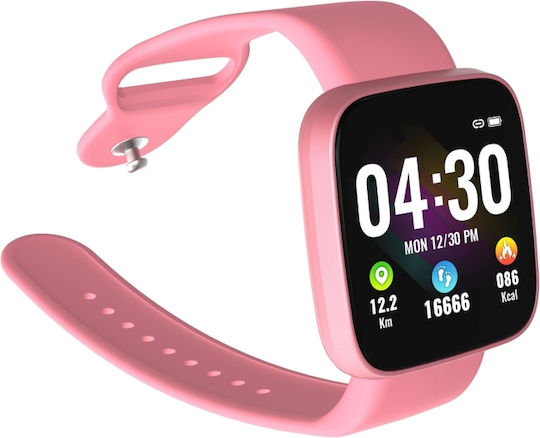 B9 Smartwatch with Heart Rate Monitor (Pink) vue 7