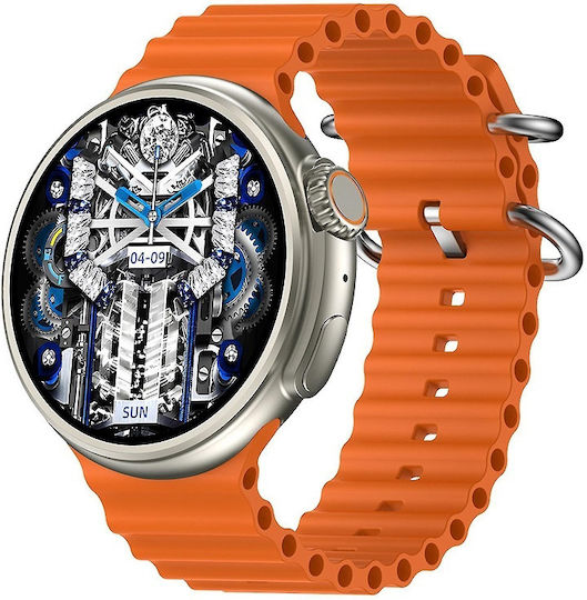 Z78 Ultra 49mm Smartwatch with Heart Rate Monitor (Orange) view 2