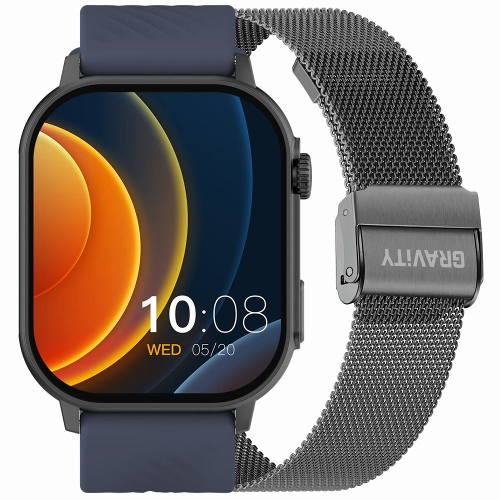 Gravity Gt15-4 Smartwatch Blue Silicone Strap + Bracelet